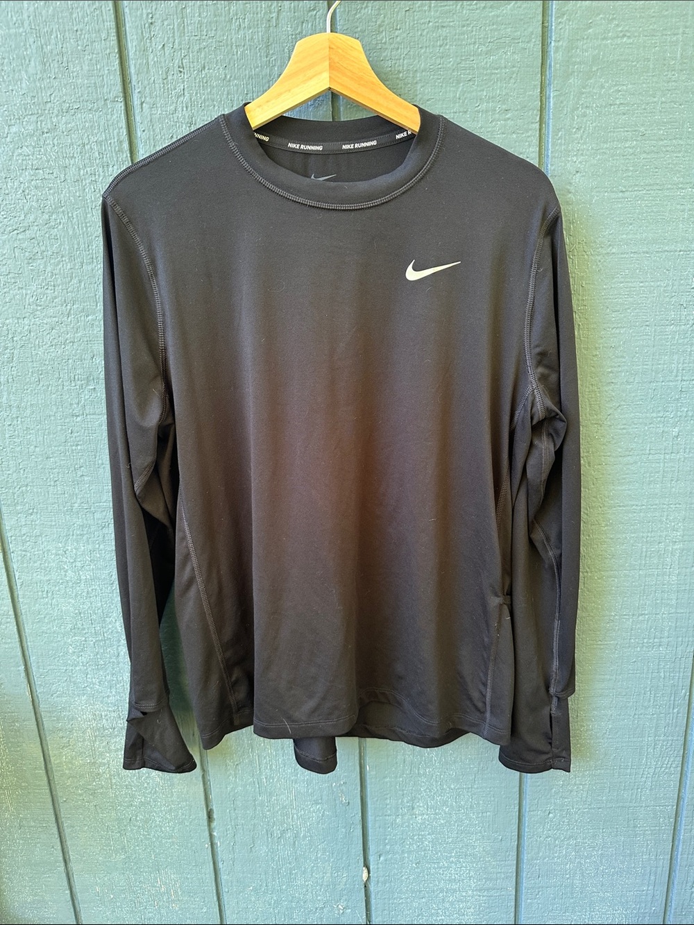 Nike Black Long Sleeve Dri-FIT Crew Shirt